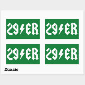 29er rechthoekige sticker (Vel)