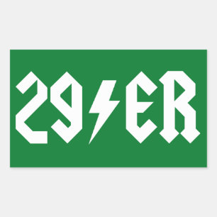 29er rechthoekige sticker