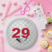 29th Birthday Golf Ball Design Paper Bord (Feest)
