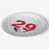 29th Birthday Golf Ball Design Paper Bord (Gekanteld)