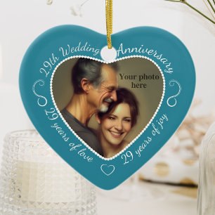 29th Wedding Jubileum Foto Keramisch Ornament