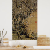 2. 梅 小 図, 若 冲 Plum Blossom & Small Birds, Jakuchüu Poster (Keuken)