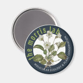 2 1/4 in ronde magneet met Morris Lab logo (Voorkant / Achterkant)