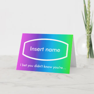 2.222.222.222 seconden kaart (gepersonaliseerde vo