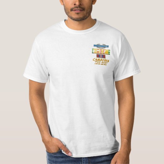 2/22e Inf. Valoureus Unit Award - Cambodjaans Shir T-shirt (Voorkant)