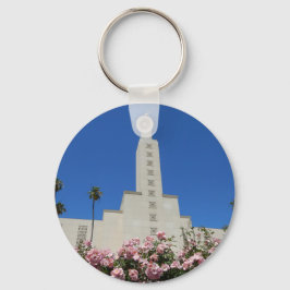2,25-inch Basic Button Sleutelhanger LA Temple