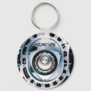 2,25-inch Basic RX-8 Button Sleutelhanger