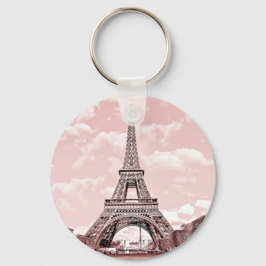 2,25-inch Sleutelhanger basisButton roze elasticto (Voorkant)