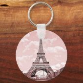 2,25-inch Sleutelhanger basisButton roze elasticto (Voorkant)