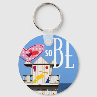 2.25" Llavero Love South Beach Miami 6 ST Sleutelhanger