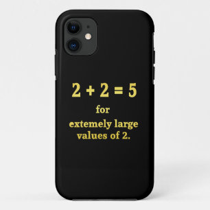2 + 2 = 5 Grappige Wiskunde Grap iPhone 11 Hoesje
