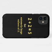 2 + 2 = 5 Grappige Wiskunde Grap Case-Mate iPhone Case (Achterkant (horizontaal))