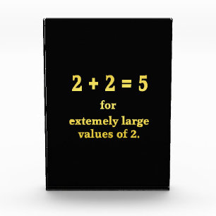2 + 2 = 5 Grappige Wiskunde Grap Fotoblokken