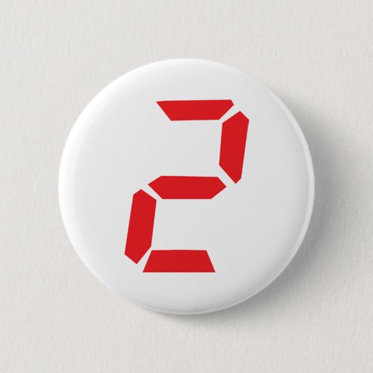 2 2 digitale wekker ronde button 5,7 cm (Voorkant)