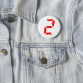 2 2 digitale wekker ronde button 5,7 cm (In situ)