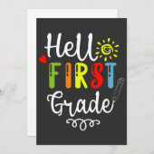 2/2- Hallo eerste graad Shirt, eerste graad studen Kaart (Voorkant / Achterkant)