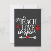 2/2 Teach Love Inspire Shirt kleuterleraren Bedankkaart (Voorkant)