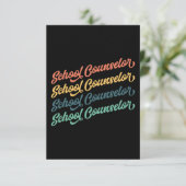 2/2- Terug naar schoolconsulenten van scholen Bedankkaart (Staand voorkant)