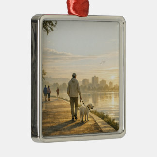2" × 2" Vierkant Metaal Hondenwandel Ornament