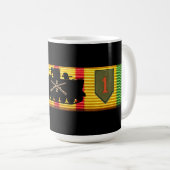 2/2nd Tasse de ruban de service du Vietnam (Devant droit)