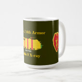 2/34th Armure, 25èmes FNI. Division. Tasse de M88 (Devant droit)