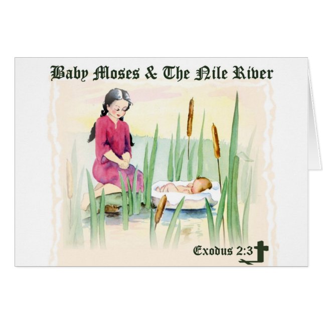 2:3 d'exode - bébé Moïse sur le Nil (Devant horizontal)