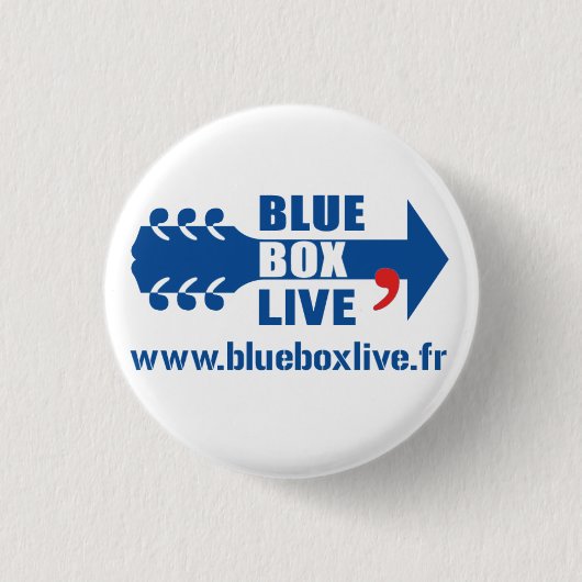 2,50 Cm Badge Rond Blue Box Live (Devant)