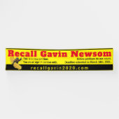 2,5 ft x 12 ft recallgavin2020 banner (grootste) (Horizontaal)