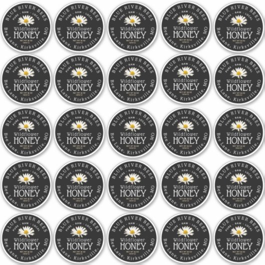 2,5 po de marguerite blanche Mason Jar Étiquette i (Devant)