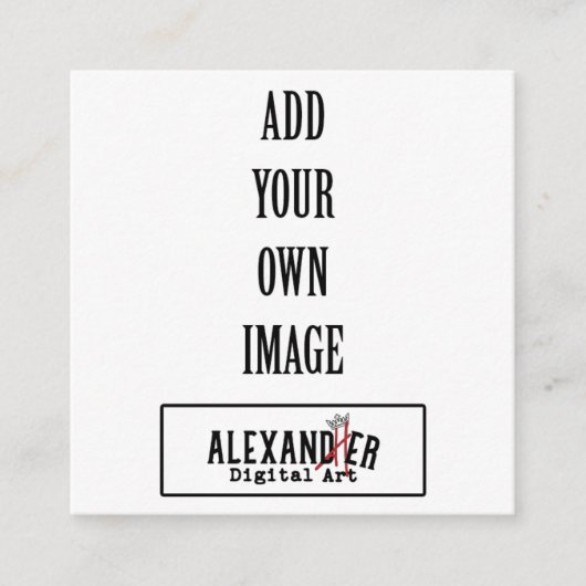 2,5x2,5" Label of Informatiekaartje (Voorkant)