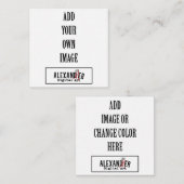 2,5x2,5" Label of Informatiekaartje (Voorkant / Achterkant)