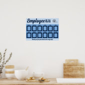 2.5X3IN foto medewerker van de maand display Poster (Keuken)