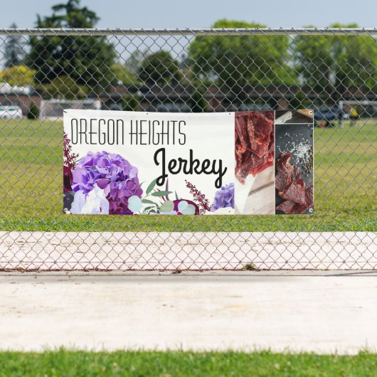 2.5'x6' Business Aankondiging Lavendel Hibiscus op Spandoek (Insitu)