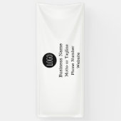 2.5'X6' Business Show Banner Custom Logo (Verticaal)