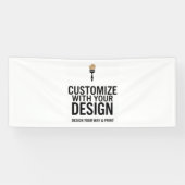  2,5'x6' lege eventbanner spandoek (Horizontaal)
