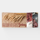 2.5'x6' Zakelijke Aankondiging Tarwe op Burlap Sac Spandoek (Horizontaal)