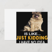 2 A Day Without My German Shepherd Is Like Just Ki Kaart (Voorkant / Achterkant)