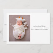 2 Aankondiging van de geboortedatum van het fotosc (Achterkant)