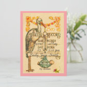 2 Aankondiging van een ronde roze stijl (Staand voorkant)