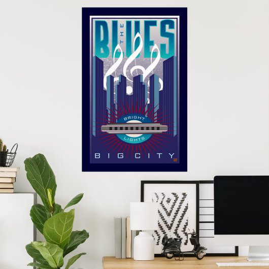 2 affiches Blues (Bureau à domicile)