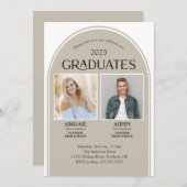 2 Afgestudeerden Arch Dubbel Afstuderen Kaart (Voorkant / Achterkant)