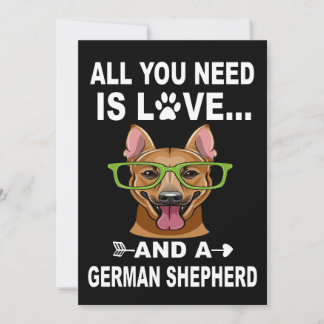 2 All You Need Is Love And A German Shepherd Kaart