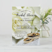 2 anneaux Invitation de la douche nuptiale (Debout devant)