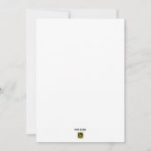 2 anneaux Invitation de la douche nuptiale (Dos)