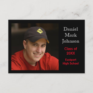 2 Arrière - plan noir photo - 3x5 Faire-part de 3e