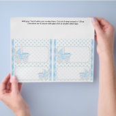 2 Babyjongen Shower - Aangepaste Snoep met balkjes Flyer (Hand)