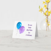 **2 BALLONS** POUR UNE CARTE DE **2 ANS** SPÉCIALE (Fleur jaune)