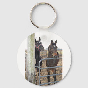 2 Barn Horses Sleutelhanger