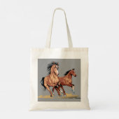 2 Beaux Chevaux Sac fourre-tout de course (Dos)