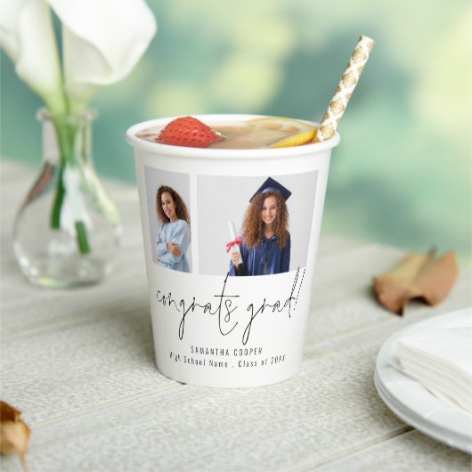 2 Bedankt van het Afstudeerder van de Congratie va Papieren Bekers (Insitu)